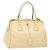 PRADA Borsa a Mano Gamaguchi in Pelle Beige Oro Auth 135924 D'oro
