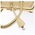 PRADA Borsa a Mano Gamaguchi in Pelle Beige Oro Auth 135924 D'oro - vista 16