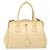 PRADA Borsa a Mano Gamaguchi in Pelle Beige Oro Auth 135924 D'oro - vista 2