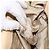 PRADA Borsa a Mano Gamaguchi in Pelle Beige Oro Auth 135924 D'oro - vista 22