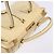 PRADA Borsa a Mano Gamaguchi in Pelle Beige Oro Auth 135924 D'oro - vista 6