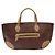 Borsa Tote ETRO in PVC marrone e oro Auth am8891 D'oro - vista 2