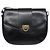 Borsa a Spalla Gancini in Pelle Nera e Oro Auth BA4219 di Salvatore Ferragamo Nero D'oro - vista 2