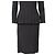 Autre Marque Vestido Plisado Jean Patou Negro - vista 7