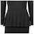 Autre Marque Vestido Plisado Jean Patou Negro - vista 8