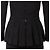 Autre Marque Vestido Plisado Jean Patou Negro - vista 9