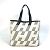 Hermès Cabas Bias H 40 Ambié GM Handtasche Braun Schwarz Weiß