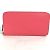 Cartera con cremallera redonda Azap Long Silk'in de Hermès Rosa