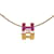 Colar de laca Ash H Cube Carage da Hermès Roxo  - vista 1