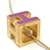 Colar de laca Ash H Cube Carage da Hermès Roxo  - vista 2