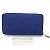 Cartera con cremallera redonda Azap Long Silk'in de Hermès Azul