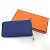 Cartera con cremallera redonda Azap Long Silk'in de Hermès Azul - vista 11
