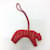 Porte-clés Hermès Tiger Lulu Rouge  - vue 2