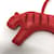 Porte-clés Hermès Tiger Lulu Rouge  - vue 3