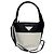 Borsa a Spalla Ouverture 1BE015 di Prada Nero Bianco