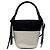 Borsa a Spalla Ouverture 1BE015 di Prada Nero Bianco - vista 2