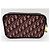 Pochette Christian Dior Diorquake in Pelle Bordeaux e Tela Monogramma - vista 2