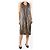 Ganni Vestido de seda con cuello halter de estampado de leopardo neutro - talla UK 10 - vista 3