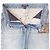 Pantalon en denim en agneau Monogram Louis Vuitton Bleu - vue 13