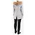 Weekend Max Mara Cappotto di lana grigio con cappuccio - taglia UK 8 - vista 2