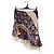 Louis Vuitton Patchwork Asymmetrischer Seiden-Rayon-Rock Rot Blau Mehrfarben
