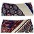 Louis Vuitton Patchwork Asymmetrischer Seiden-Rayon-Rock Rot Blau Mehrfarben - Ansicht 3