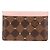Tarjetero Louis Vuitton Damier Porte Carte Sample Studs Castaño Rosa