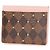 Tarjetero Louis Vuitton Damier Porte Carte Sample Studs Castaño Rosa - vista 2