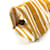 Hermès Borsa Tote Stripes Hermes Cannes PM Bianco Arancione  - vista 10
