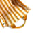 Hermès Borsa Tote Stripes Hermes Cannes PM Bianco Arancione  - vista 12