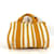 Hermès Borsa Tote Stripes Hermes Cannes PM Bianco Arancione  - vista 2