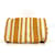 Hermès Borsa Tote Stripes Hermes Cannes PM Bianco Arancione  - vista 7
