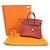 Borsa Tote Hermès Birkin 25 in pelle Togo Rosso - vista 15