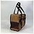 Borsa per cane Hermès H800639EK01 Marrone Rosso - vista 7