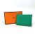 Porte-cartes bi-matière Calvi Duo d'Hermès Rose Multicolore Vert - vue 12