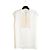 Chanel 2020 Top Seda FR40 Ecru blusa sin mangas de satén de seda UK12 US10