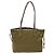 Borsa Tote PRADA in nylon khaki oro Auth 133051 D'oro Cachi - vista 3
