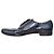 Scarpe in pelle blu brogue Prada - vista 6