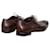 Scarpe in pelle brogue Prada Marrone  - vista 2