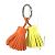 Ring Portachiavi Charm Borsa Unodos Carmen Frange Hermès Arancione Giallo - vista 2