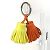 Ring Portachiavi Charm Borsa Unodos Carmen Frange Hermès Arancione Giallo - vista 3