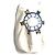 Hermès Marine Print Drawstring Pile Schultertasche Weiß Blau
