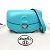 Borsa a mano 2 in 1 Hermès Mini Cherche Midi Blu - vista 12