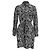 Mini abito camicia stampato in seta nera di Diane Von Furstenberg Nero