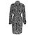 Mini abito camicia stampato in seta nera di Diane Von Furstenberg Nero - vista 3