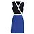 Abito Mini Wrap Gracie Bow in Viscosa Blu di Diane Von Furstenberg
