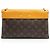 Borsa a spalla Pallas in tela Monogram Louis Vuitton Marrone - vista 3