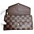 Portafoglio Sarah Damier Louis Vuitton Marrone - vista 2