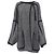 Autre Marque Chloe Strickcape mit Taschen aus grauem Mohair
