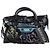 Bolsa City Graffiti Balenciaga em couro preto